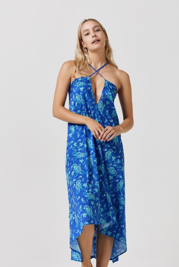 Paisley Paradise Grecian Dress - Duck Apparel