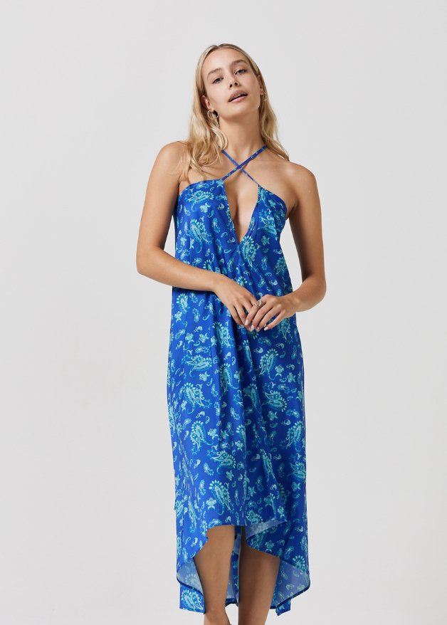 Paisley Paradise Grecian Dress - Duck Apparel