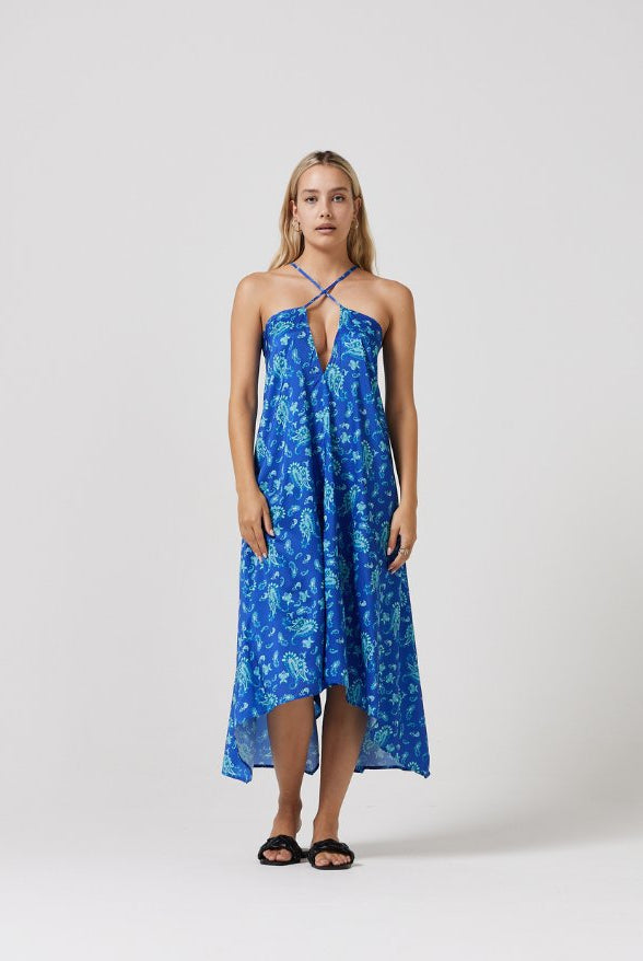 Paisley Paradise Grecian Dress - Duck Apparel