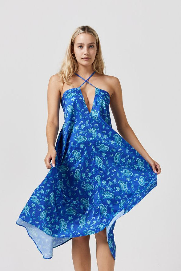 Paisley Paradise Grecian Dress - Duck Apparel