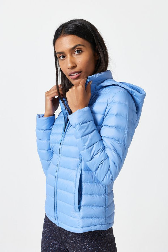 Periwinkle Duck Down Puffer Jacket - Duck Apparel