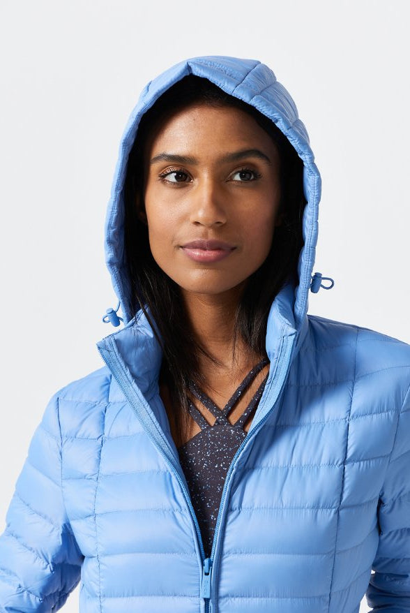 Periwinkle Duck Down Puffer Jacket - Duck Apparel