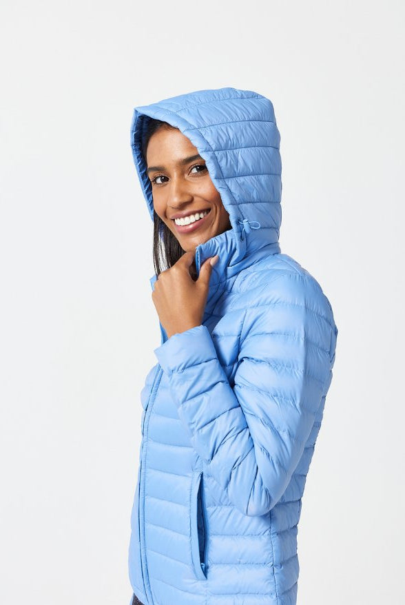 Periwinkle Duck Down Puffer Jacket - Duck Apparel