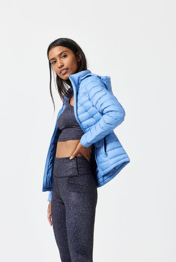 Periwinkle Duck Down Puffer Jacket - Duck Apparel
