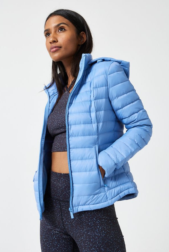 Periwinkle Duck Down Puffer Jacket - Duck Apparel
