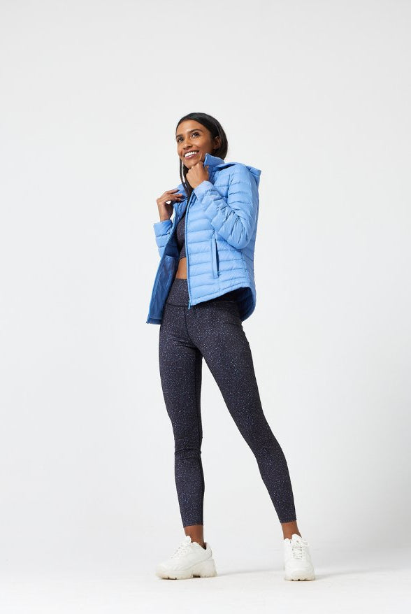 Periwinkle Duck Down Puffer Jacket - Duck Apparel