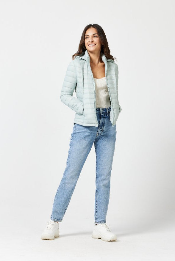 Pistachio Duck Down Puffer Jacket - Duck Apparel