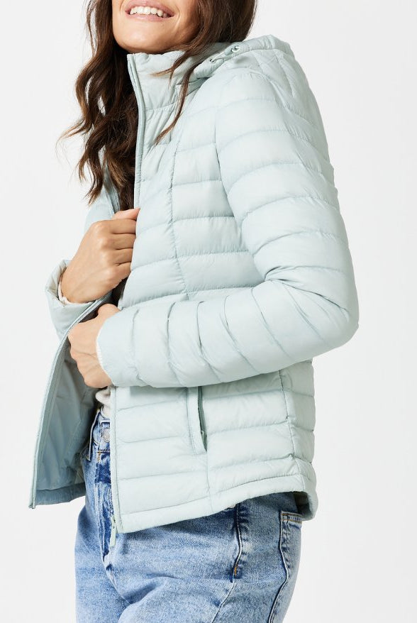 Pistachio Duck Down Puffer Jacket - Duck Apparel