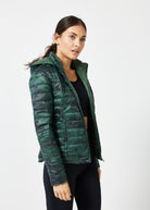 Reversible Emerald Army Duck Down Puffer Jacket - Duck Apparel
