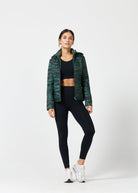 Reversible Emerald Army Duck Down Puffer Jacket - Duck Apparel