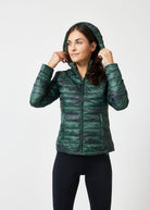 Reversible Emerald Army Duck Down Puffer Jacket - Duck Apparel