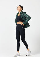 Reversible Emerald Army Duck Down Puffer Jacket - Duck Apparel