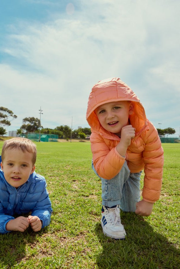 Salmon Kids Duck Down Jacket - Duck Apparel