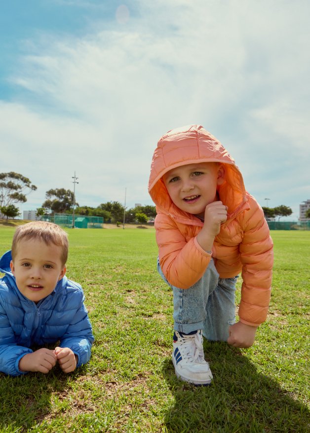 Salmon Kids Duck Down Jacket - Duck Apparel
