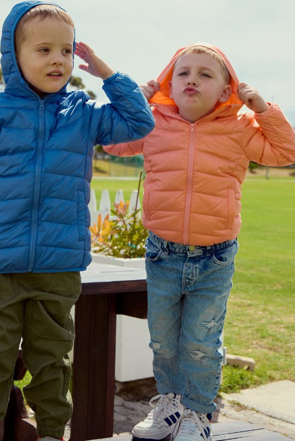 Salmon Kids Duck Down Jacket - Duck Apparel