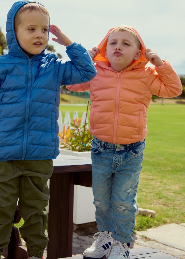 Salmon Kids Duck Down Jacket - Duck Apparel