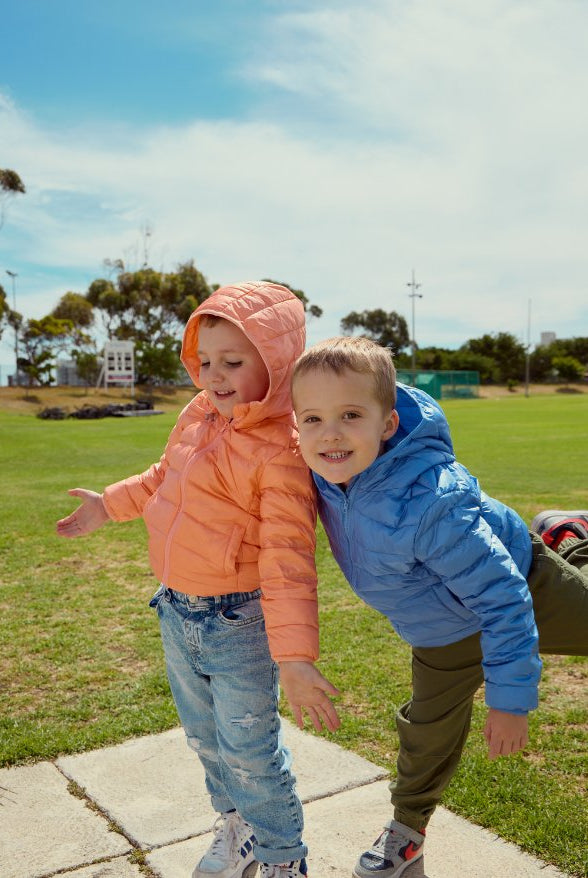 Salmon Kids Duck Down Jacket - Duck Apparel