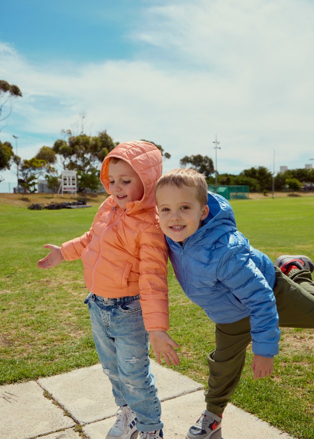 Salmon Kids Duck Down Jacket - Duck Apparel