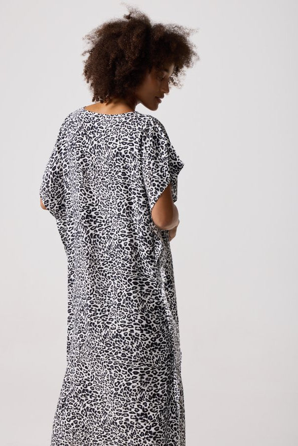 Snow Leopard Kaftan - Duck Apparel