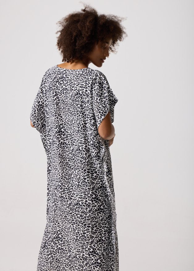 Snow Leopard Kaftan - Duck Apparel