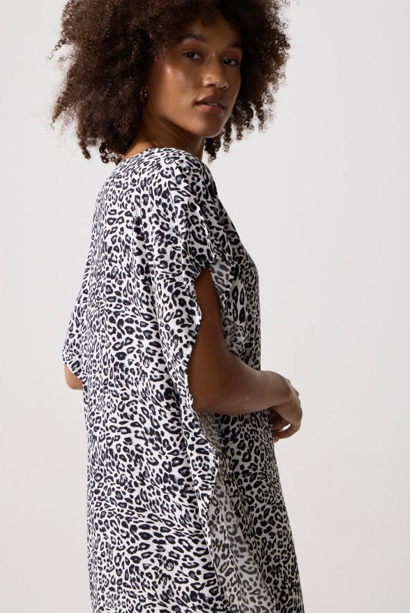 Snow Leopard Kaftan - Duck Apparel