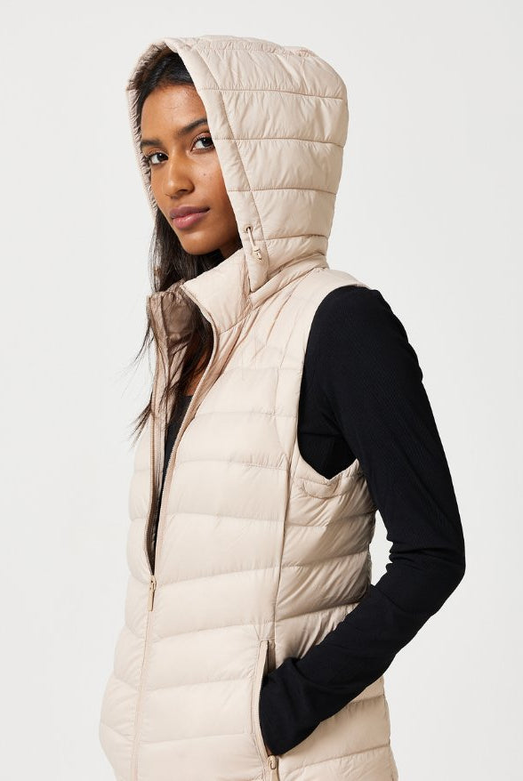 Stone Longline Duck Down Puffer Vest - Duck Apparel
