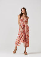 Tangerine Tango Grecian Dress - Duck Apparel