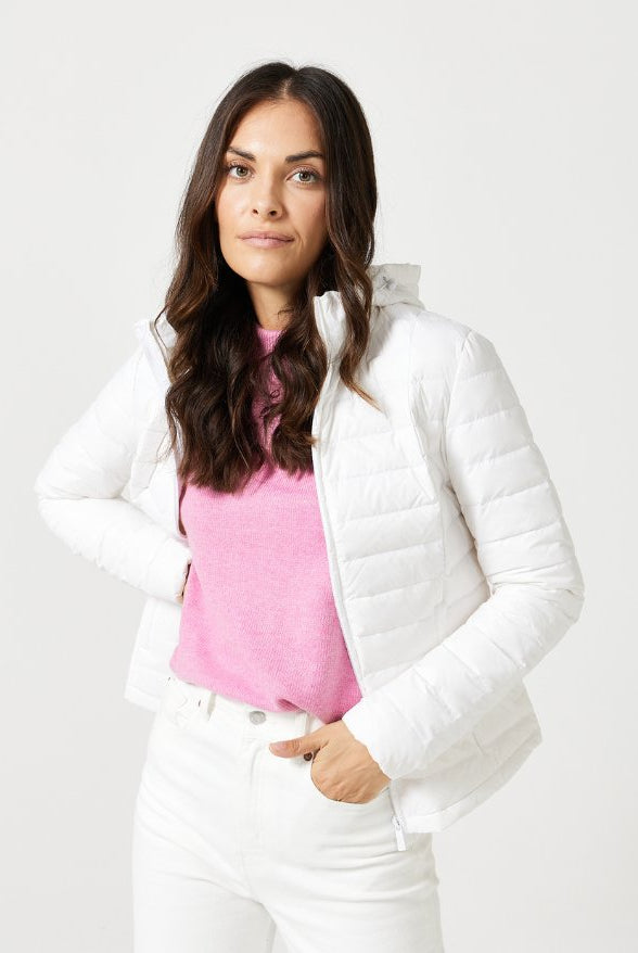 White Duck Down Puffer Jacket - Duck Apparel