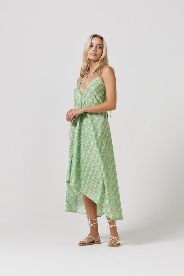 Zesty Lime Grecian Dress - Duck Apparel
