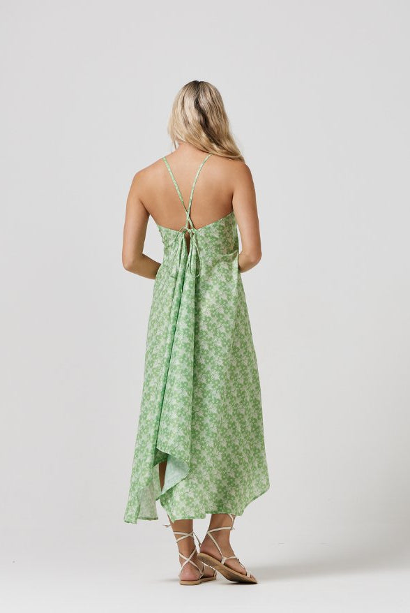 Zesty Lime Grecian Dress - Duck Apparel