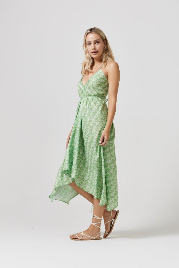 Zesty Lime Grecian Dress - Duck Apparel