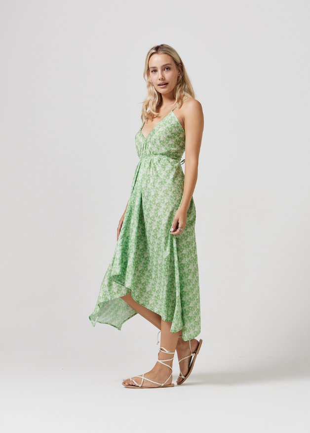 Zesty Lime Grecian Dress - Duck Apparel