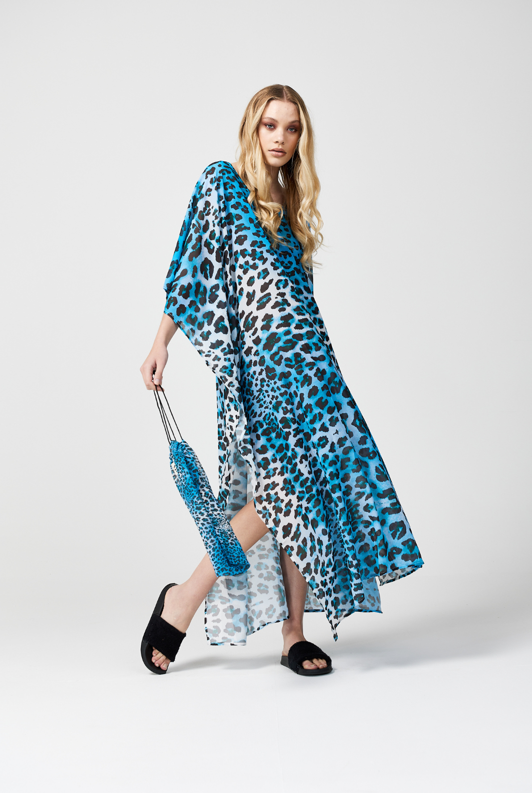 Liquid Leopard Kaftan - Duck Apparel
