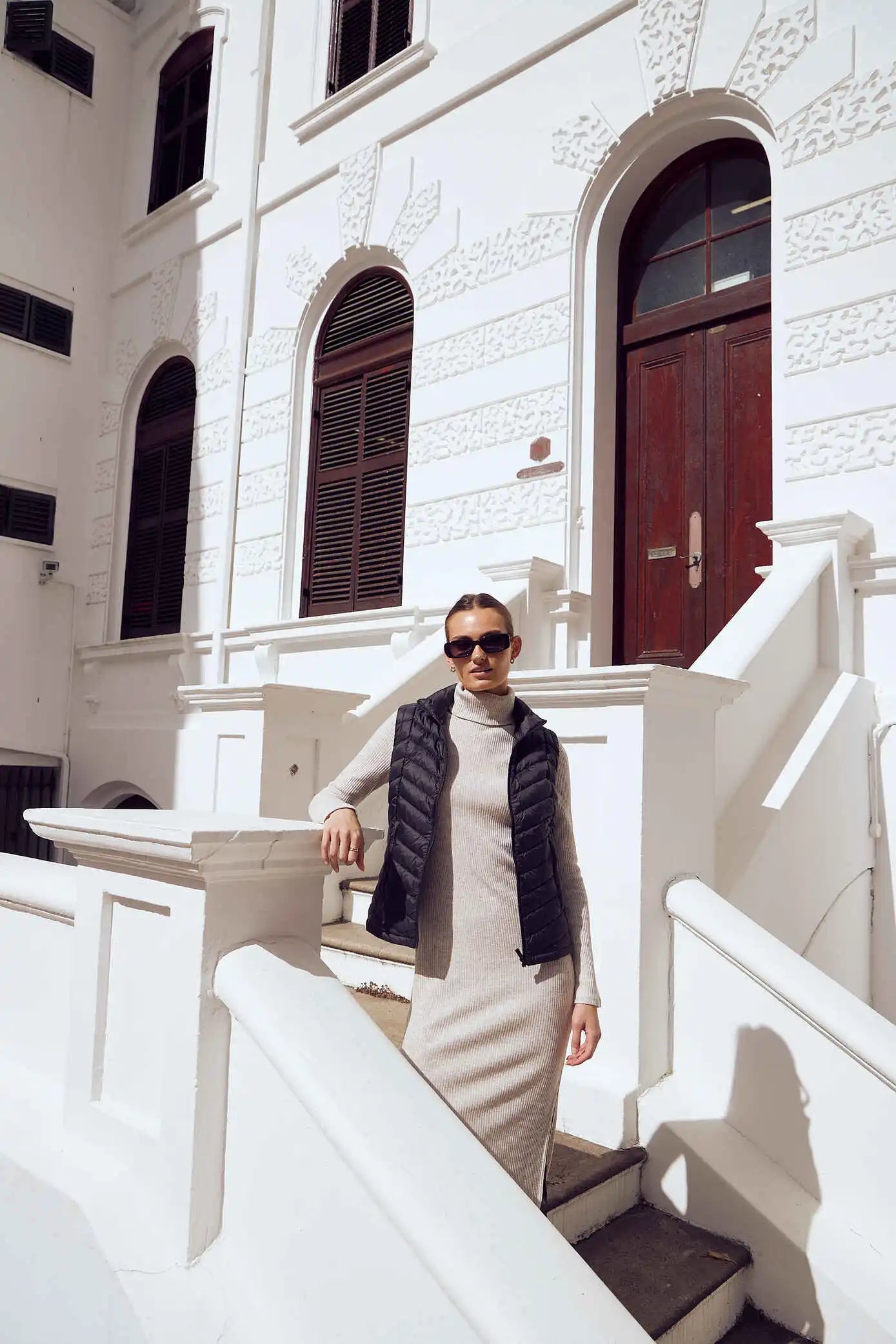 Midnight Classic Gilet™ — women’s sleeveless puffer vest in sleek midnight black, lightweight and versatile for layering in South Africa.