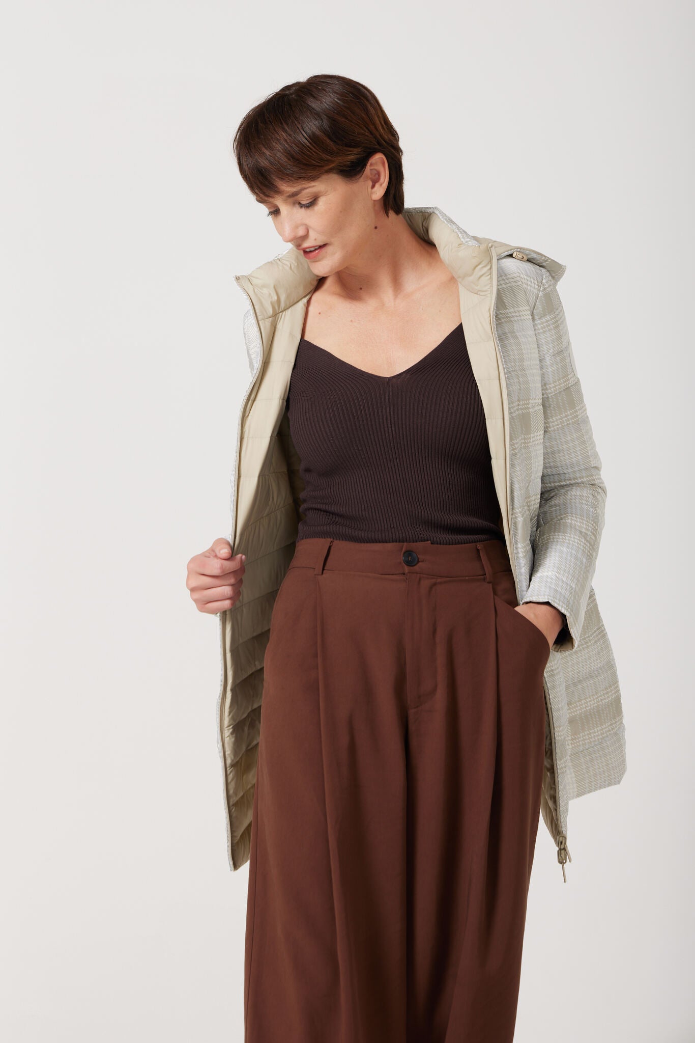 Tartan x Mist Classic Parka™ in light tartan check, insulated hooded reversible parka offering warmth and versatility for South Africa’s winter season