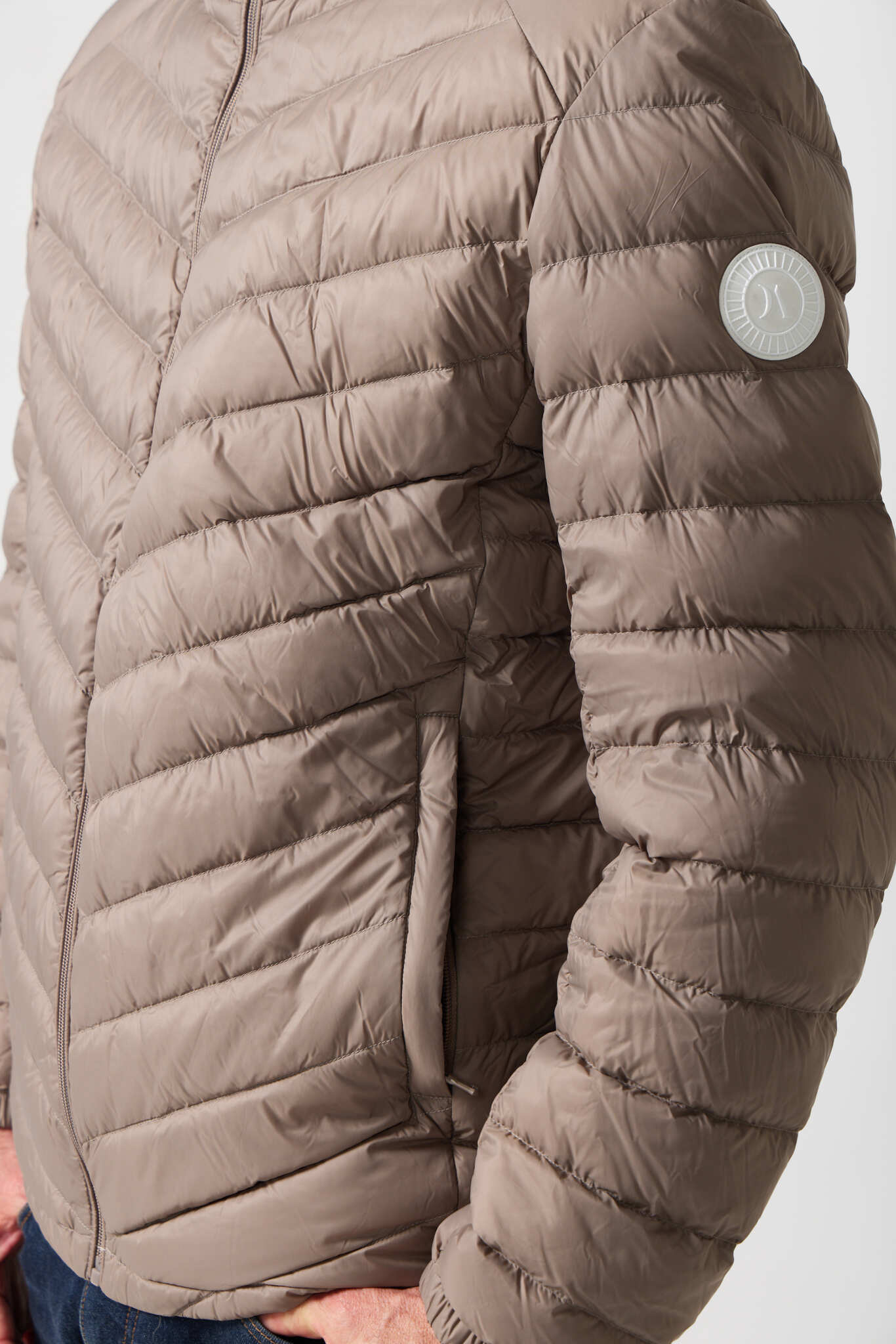 Men’s tan insulated hooded jacket, lightweight and warm for layering during South Africa’s winter — Mens Tan Classic Jacket™