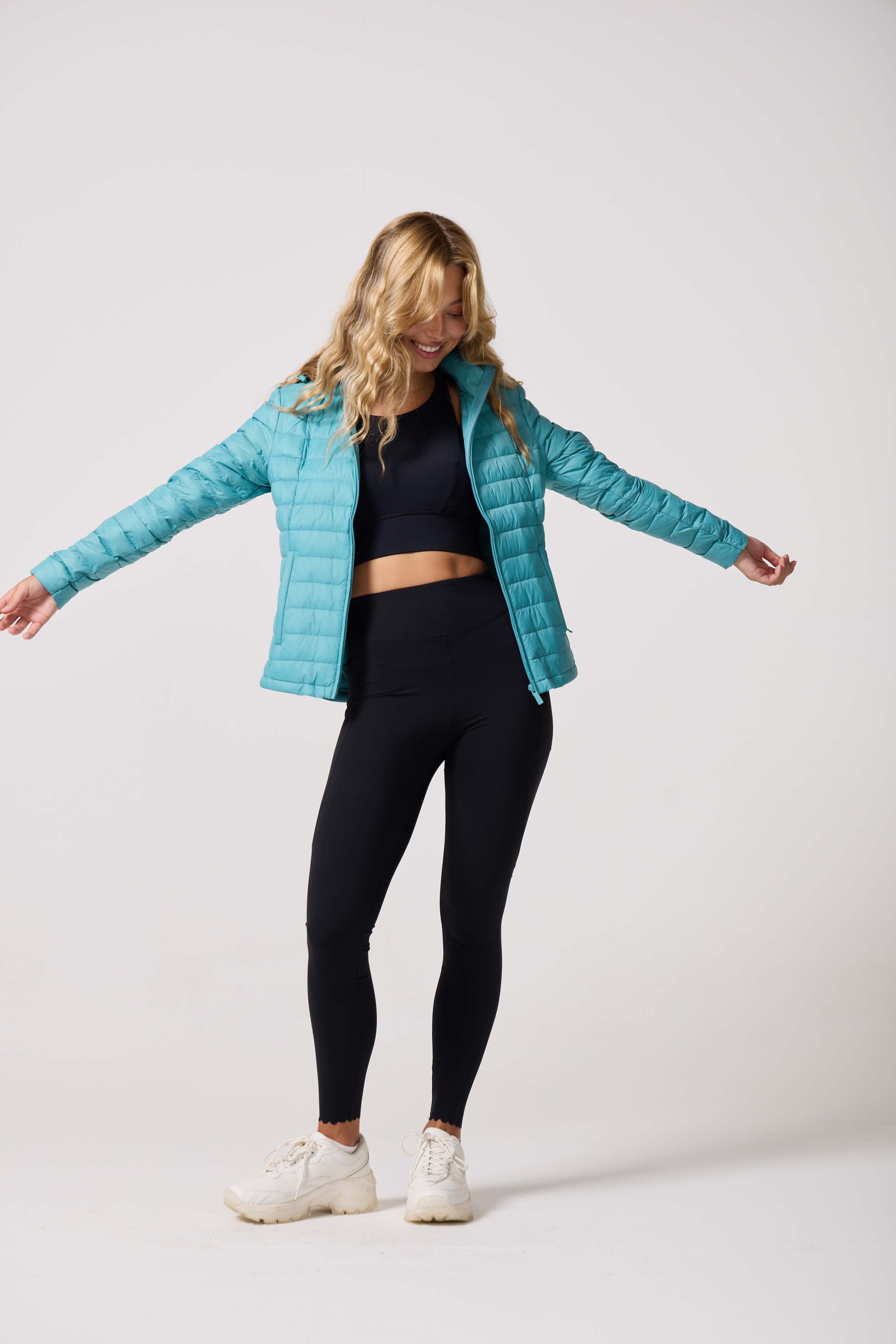 Aqua Duck Down Puffer Jacket - Duck Apparel