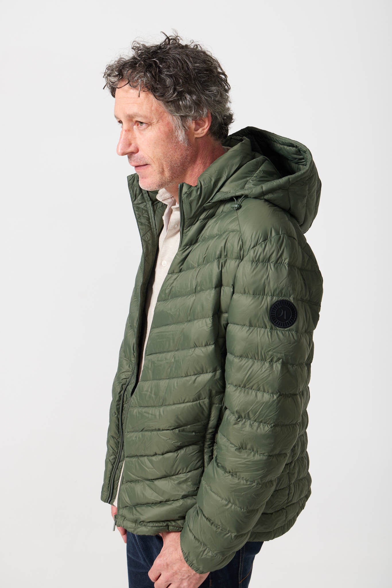 Men’s Sage Classic Jacket™ in muted green, lightweight hooded puffer jacket for casual layering during cool South African weather