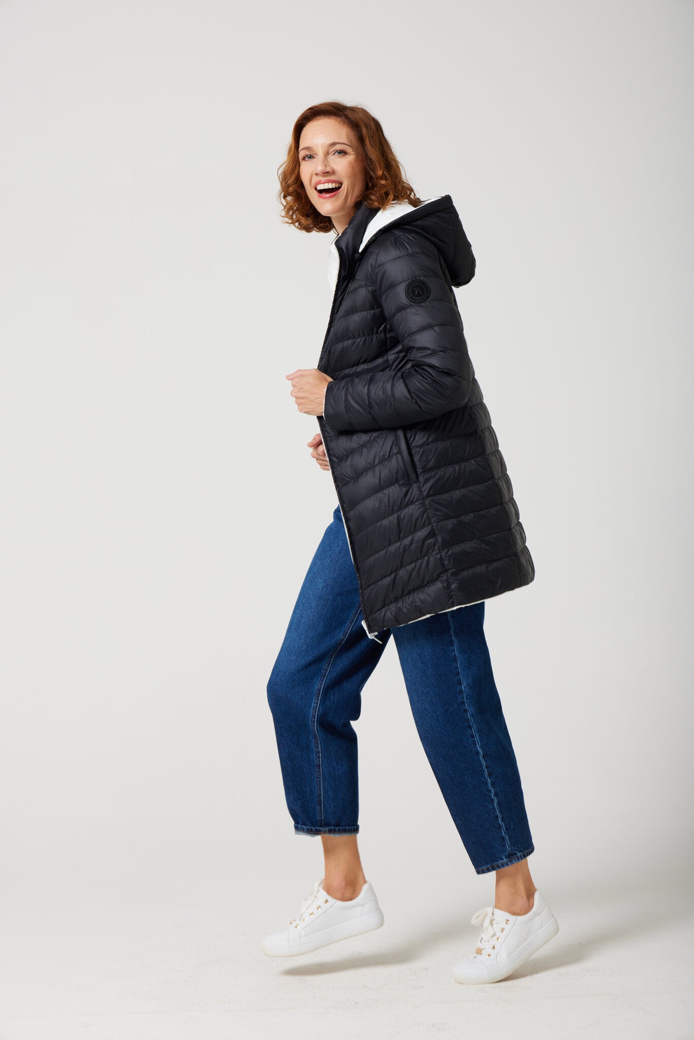 Midnight x Salt Classic Parka™ in black and white, insulated hooded parka designed for warmth and comfort in South Africa’s winter season