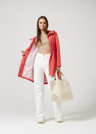 Coral Cherry Raincoat - Duck Apparel