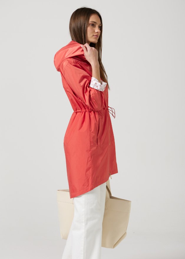 Coral Cherry Raincoat - Duck Apparel