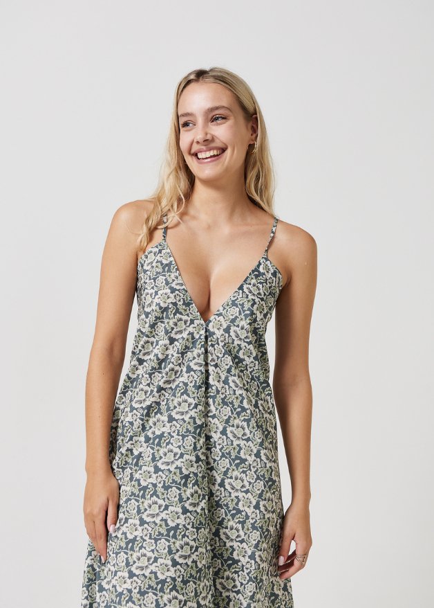 Floral Forest Grecian Dress - Duck Apparel