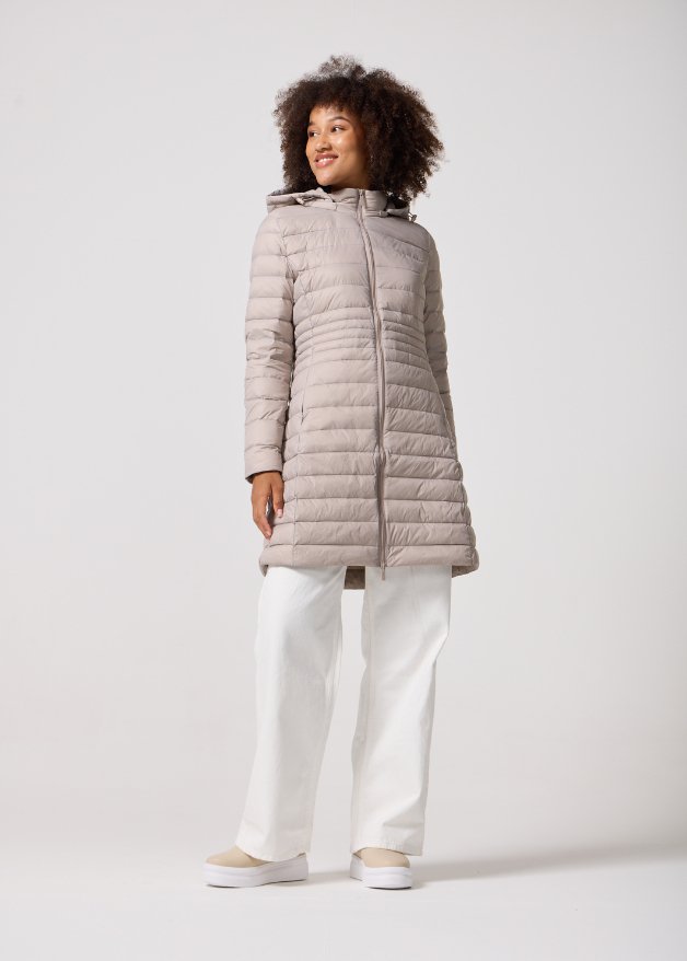 Long duck down coat 2025