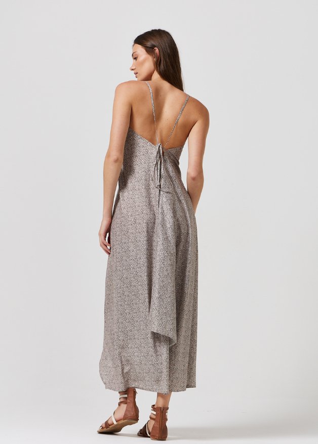 Leopard Grecian Dress - Duck Apparel