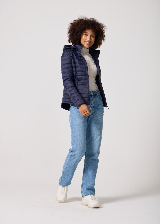 Navy Duck Down Jacket - Duck Apparel