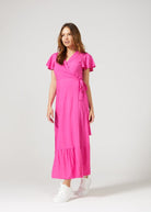 Pink Wrap Dress - Duck Apparel