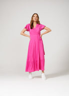 Pink Wrap Dress - Duck Apparel