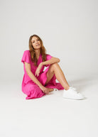 Pink Wrap Dress - Duck Apparel
