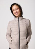 Reversible Black/ Latte Duck Down Puffer Jacket - Duck Apparel
