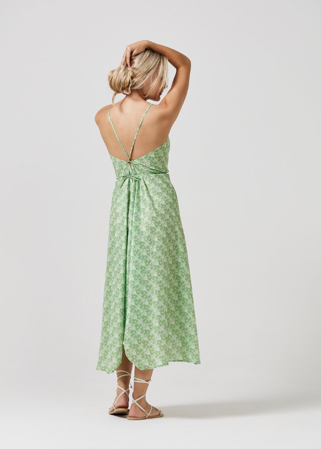 Zesty Lime Grecian Dress - Duck Apparel